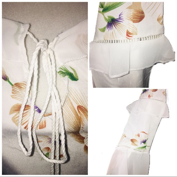 •HP! LAST 1 • Off Shoulder Floral Boho Dress• - Picture 7 of 8